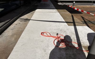 Coating verwijderen buitenterrein